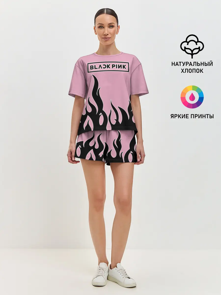 Женская пижама с шортами / BlackPink