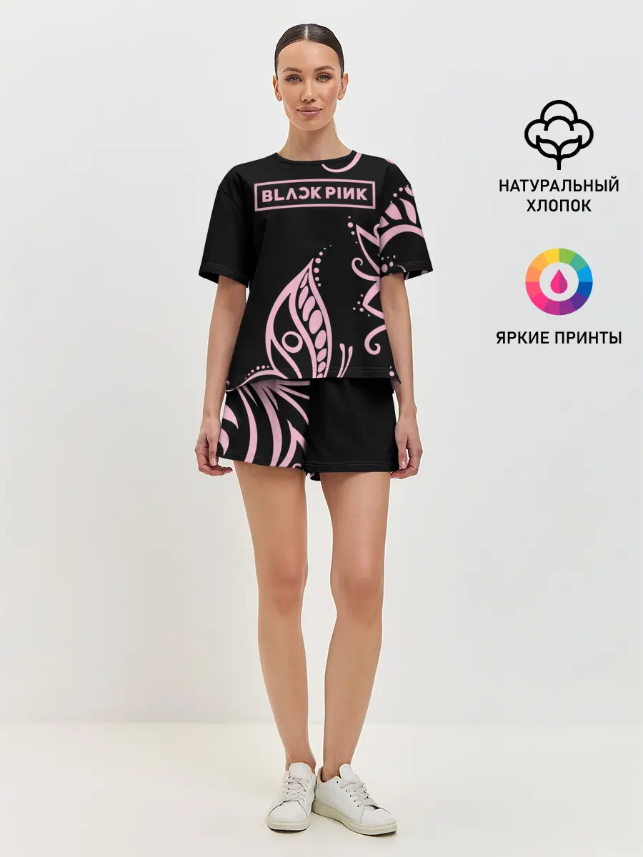 Женская пижама с шортами / BlackPink