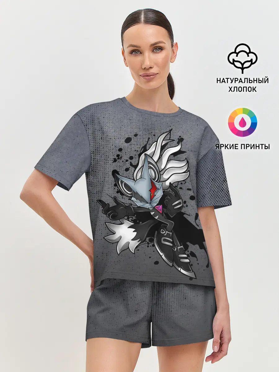 Женская пижама с шортами / Cat Sonic