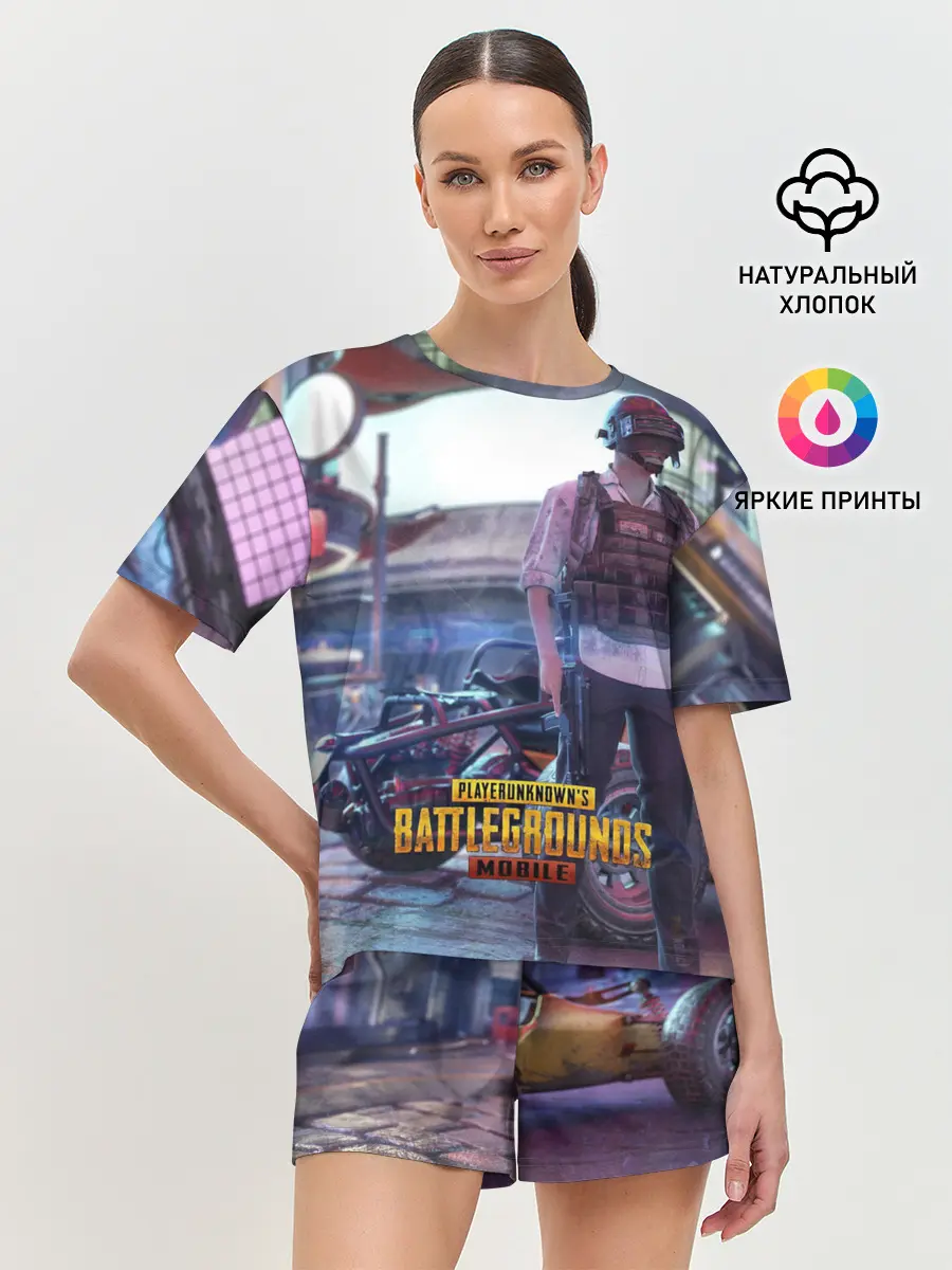 Женская пижама с шортами / Pubg