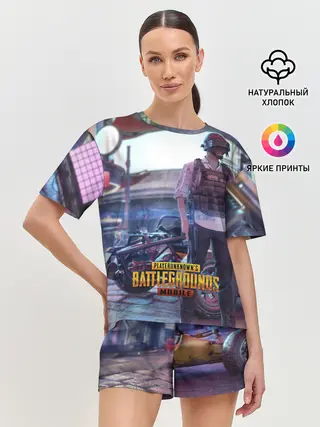 Женская пижама с шортами / Pubg