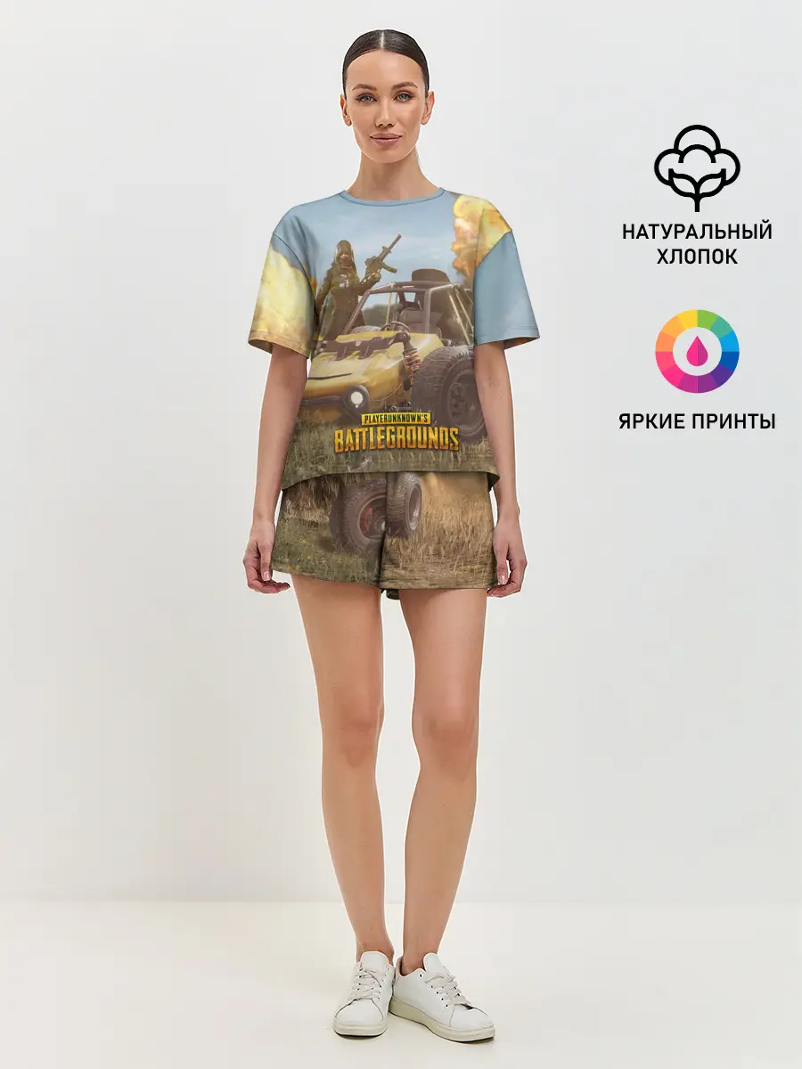 Женская пижама с шортами / Pubg Mobile