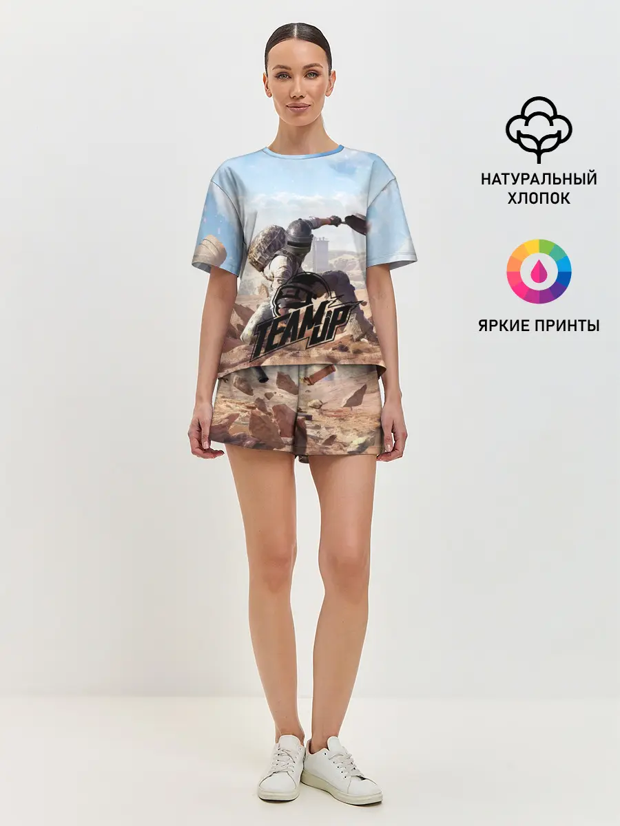 Женская пижама с шортами / PUBG