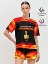 Женская пижама с шортами / Майнкрафт Подземелья