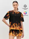 Женская пижама с шортами / FIRE | ОГОНЬ