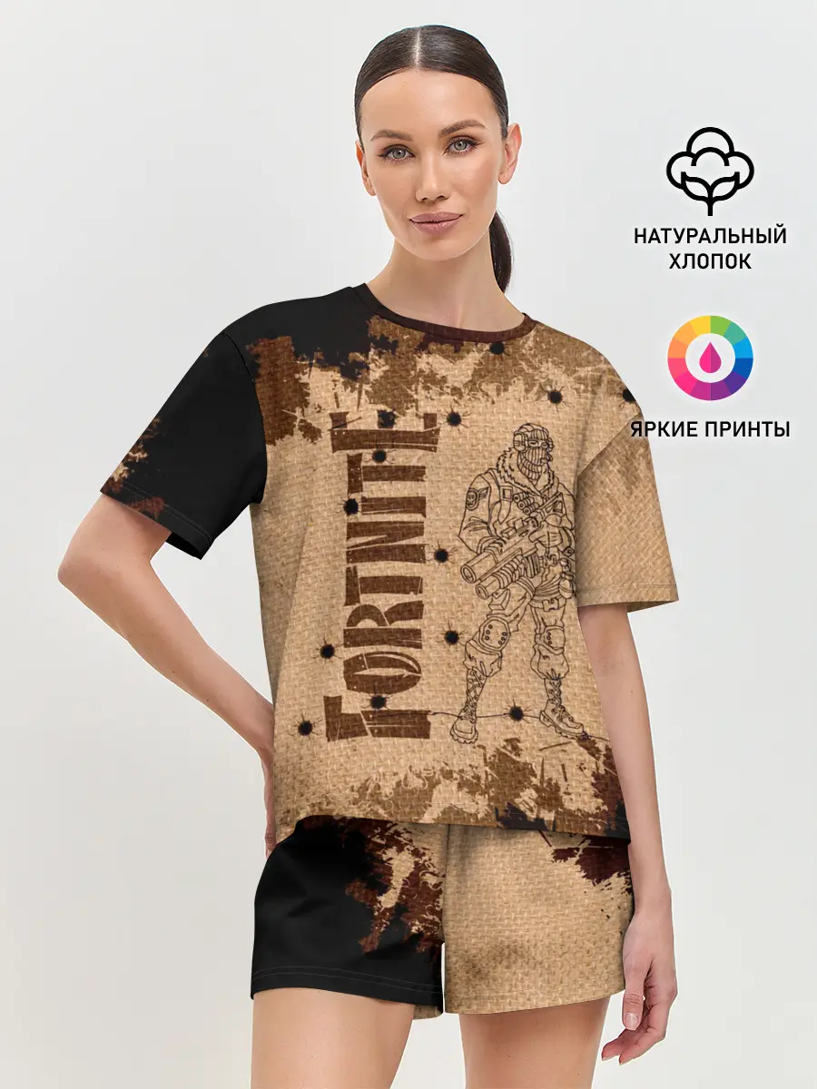 Женская пижама с шортами / Fortnite