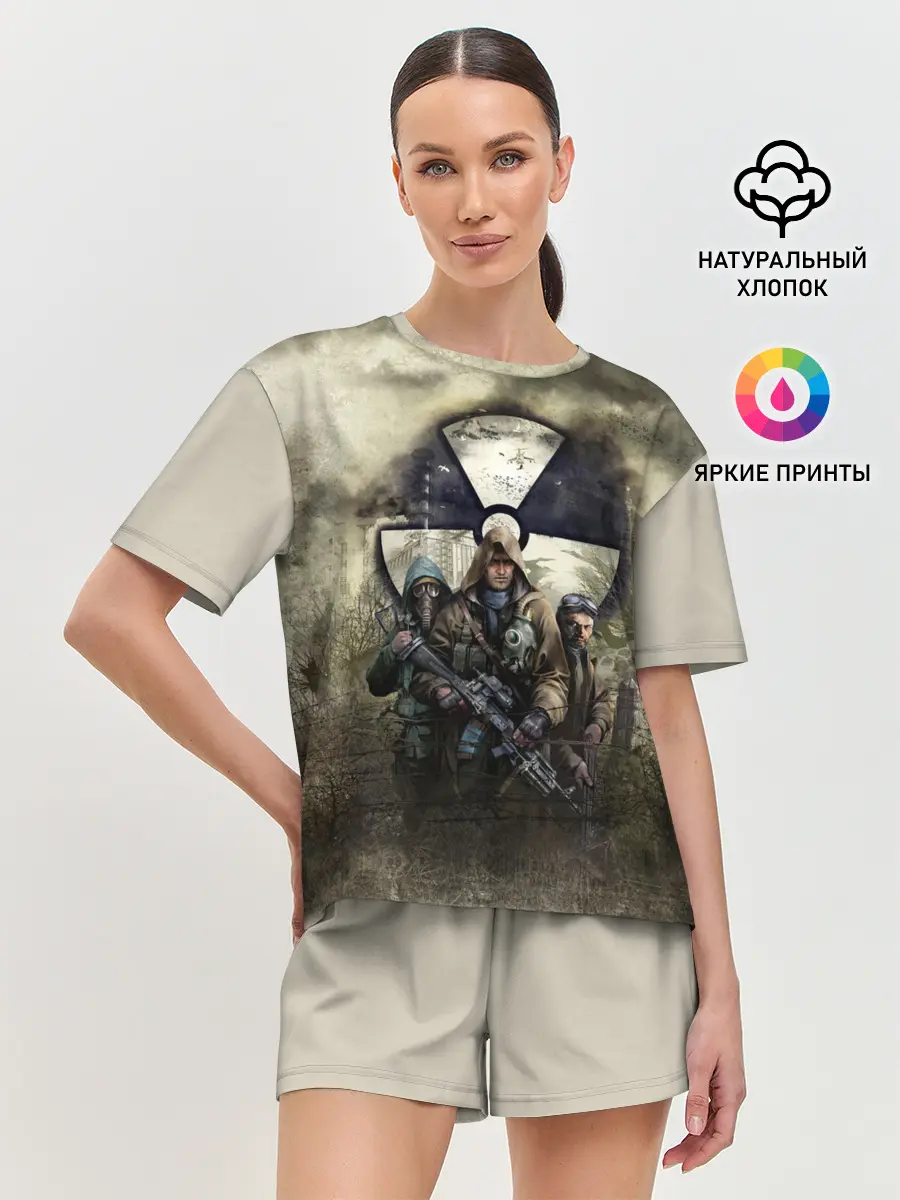 Женская пижама с шортами / ЧИСТОЕ НЕБО