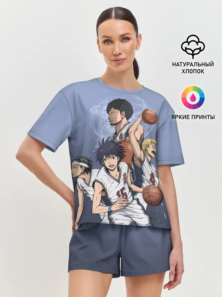 Женская пижама с шортами / команда мечты