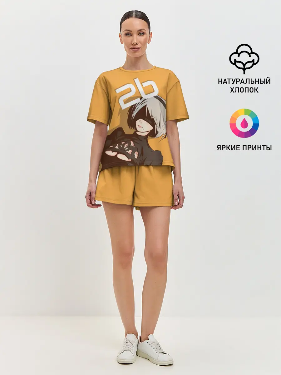 Женская пижама с шортами / 2b