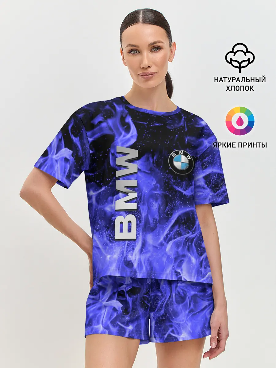 Женская пижама с шортами / BMW