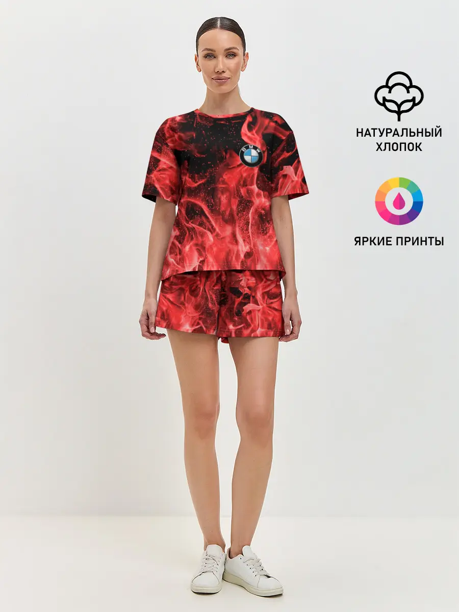 Женская пижама с шортами / BMW