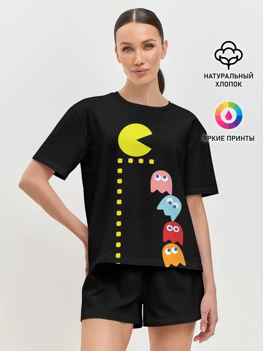 Женская пижама с шортами / Pac-man