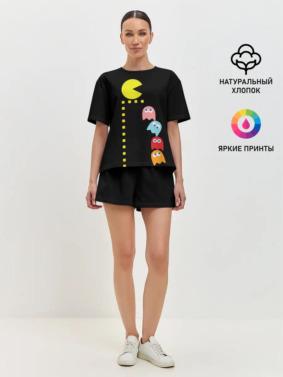 Женская пижама с шортами / Pac-man