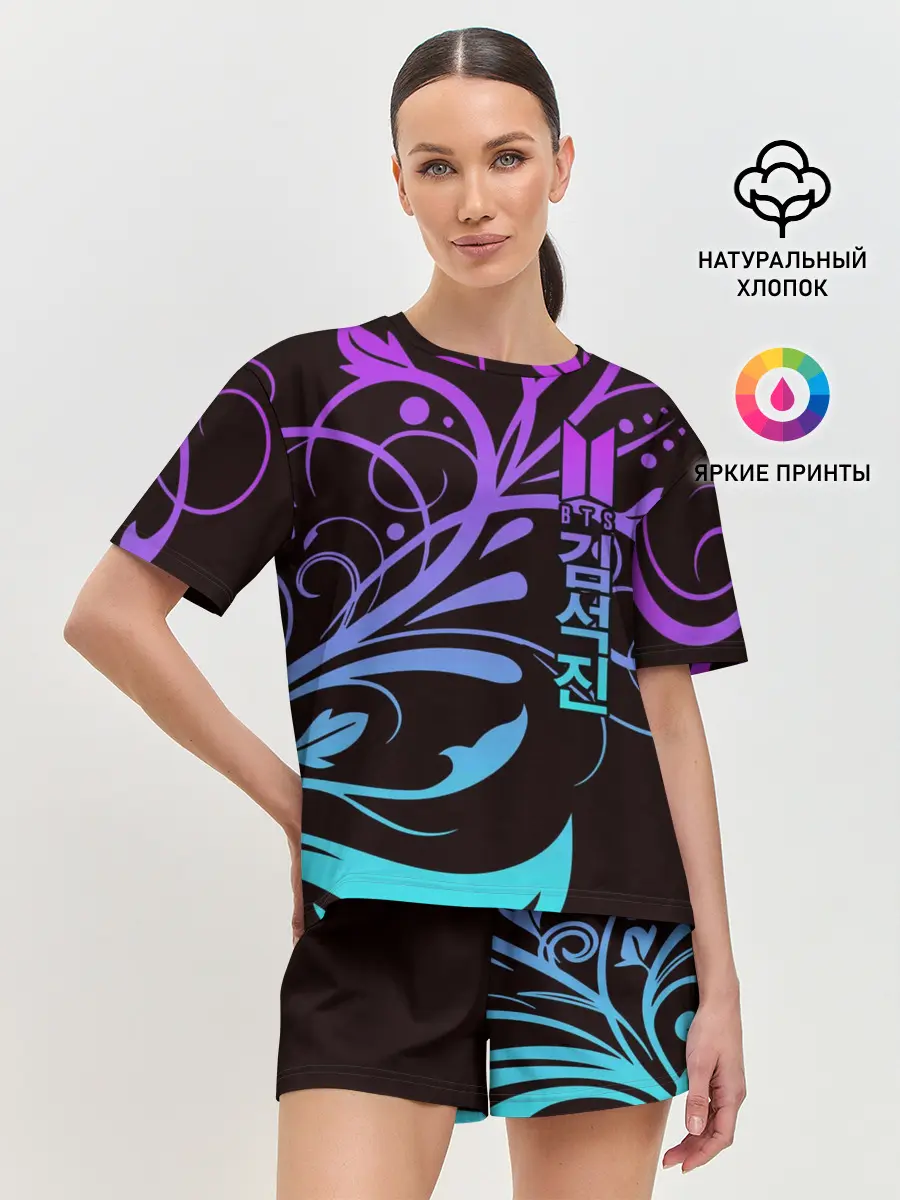 Женская пижама с шортами / BTS