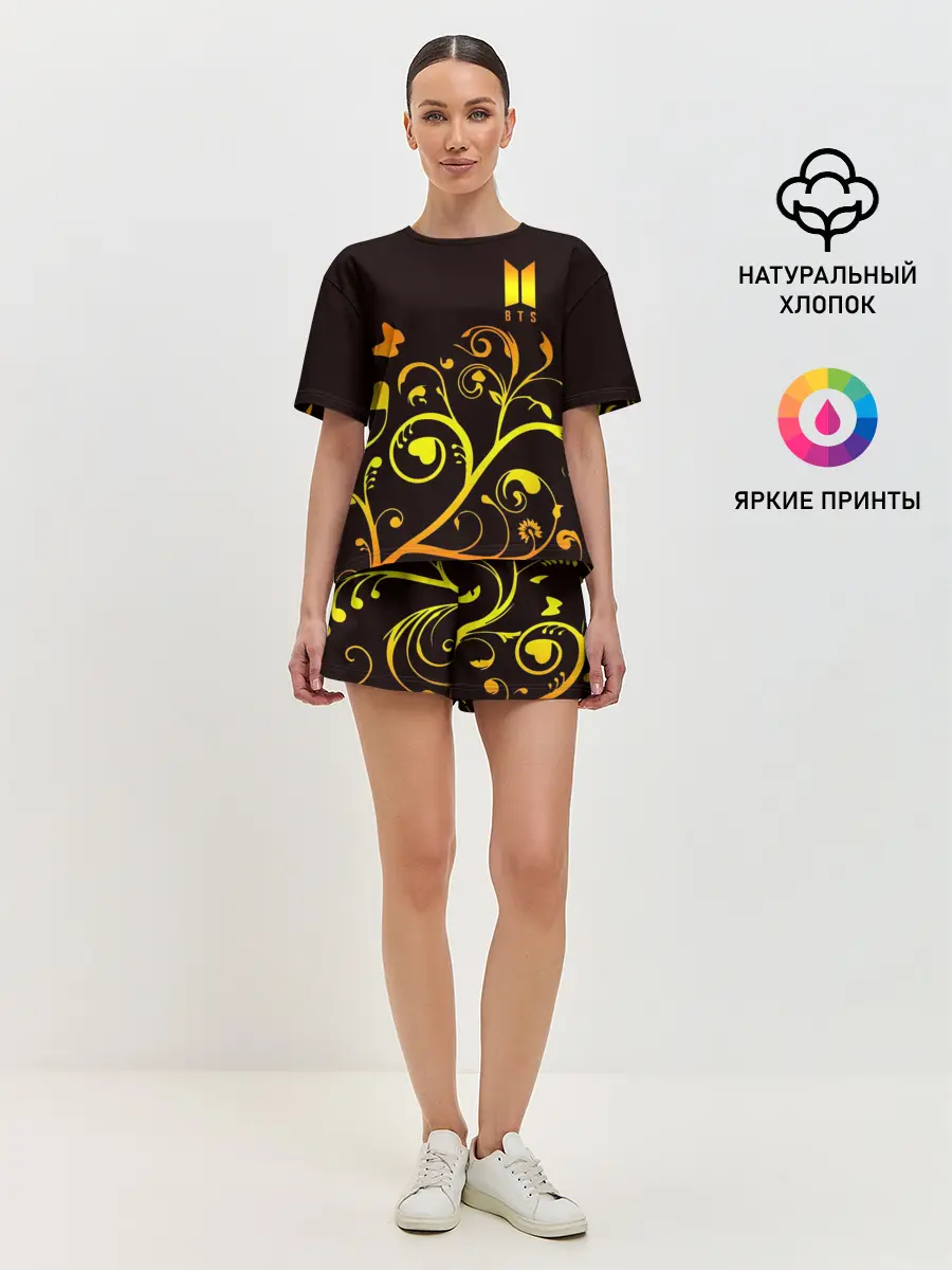 Женская пижама с шортами / BTS