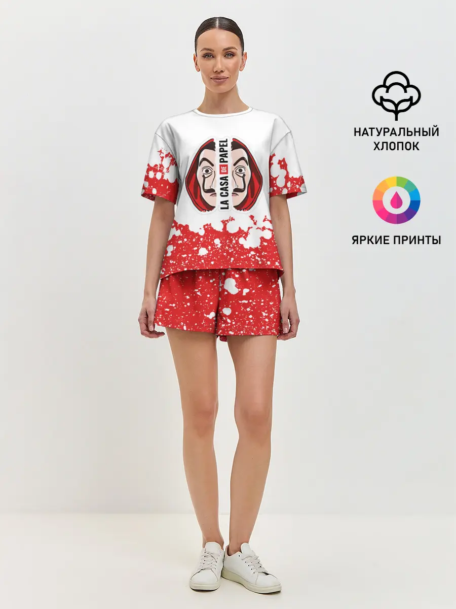 Женская пижама с шортами / Бумажный дом | La Casa de Papel
