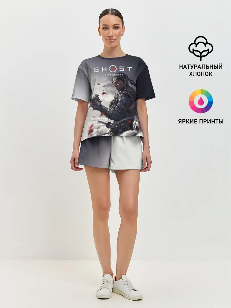 Женская пижама с шортами / Ghost of Tsushima