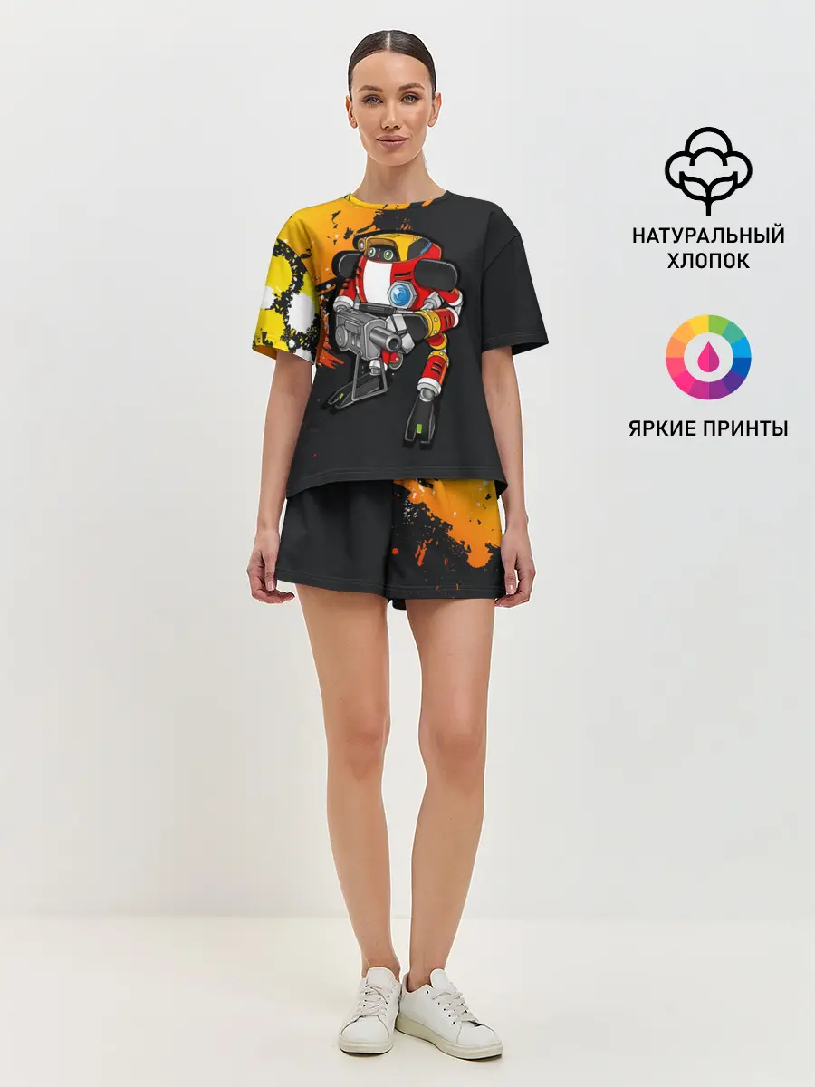 Женская пижама с шортами / Sonic. E-102 Гамма