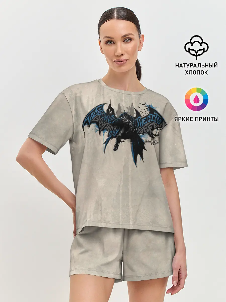 Женская пижама с шортами / Batman: Arkham Knight