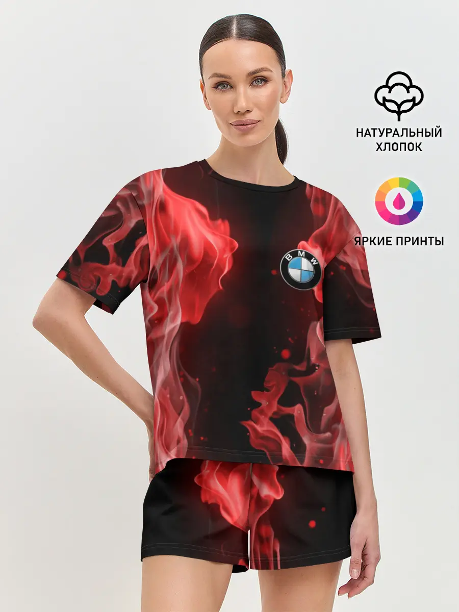 Женская пижама с шортами / BMW