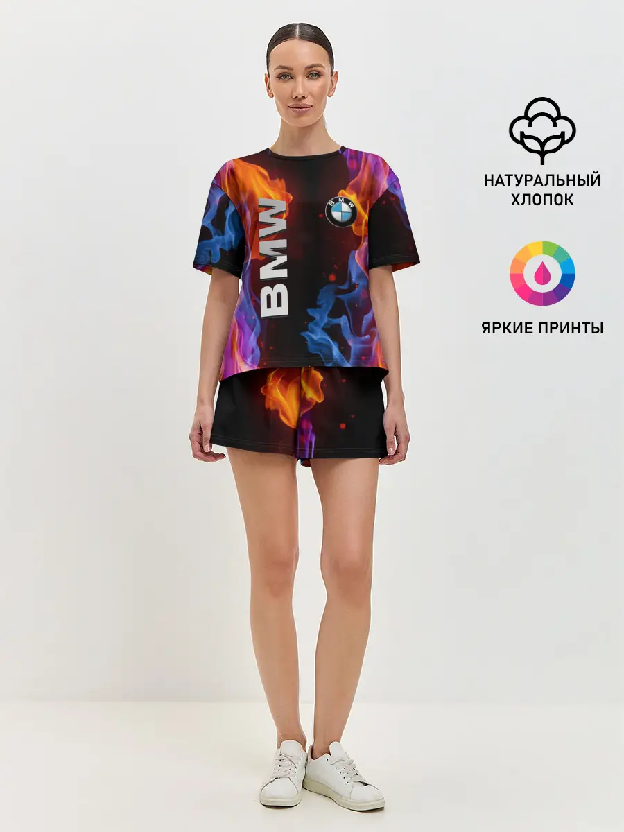 Женская пижама с шортами / BMW