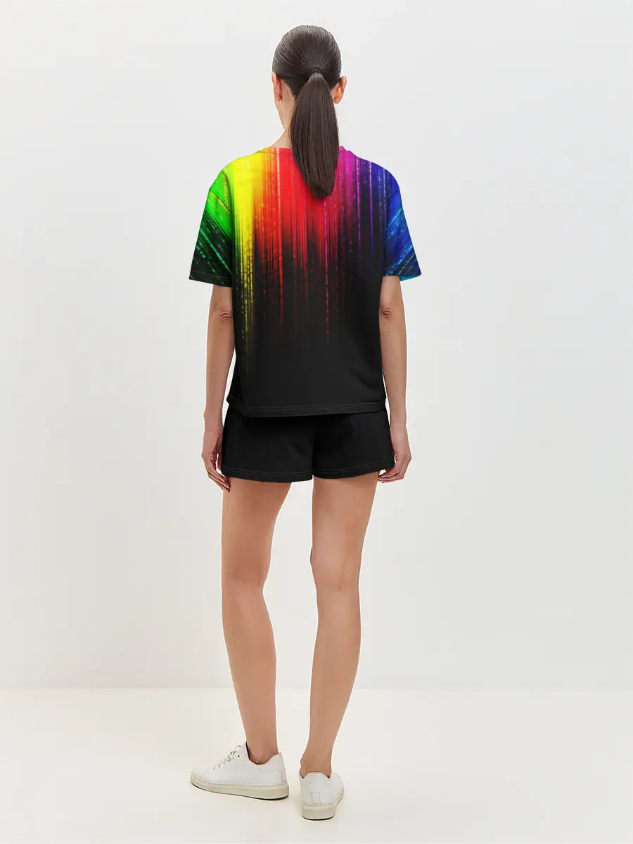 Женская пижама с шортами / КРАСКИ ГРАДИЕНТ