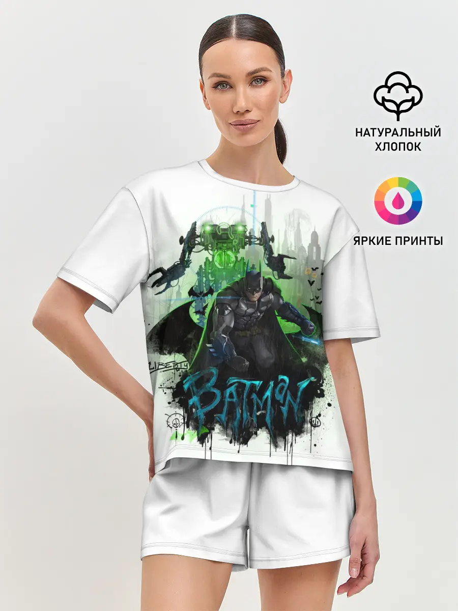 Женская пижама с шортами / Batman: Arkham Knight