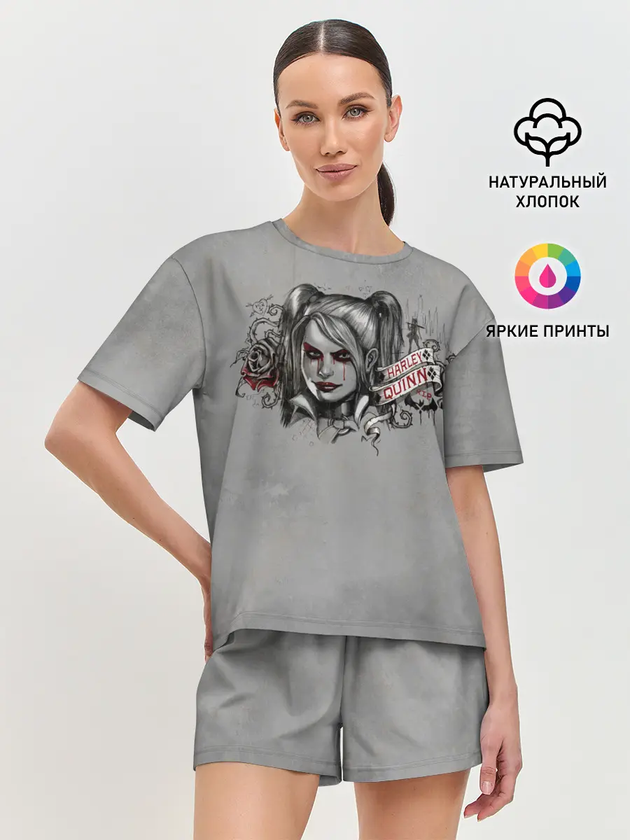 Женская пижама с шортами / Harley Quinn