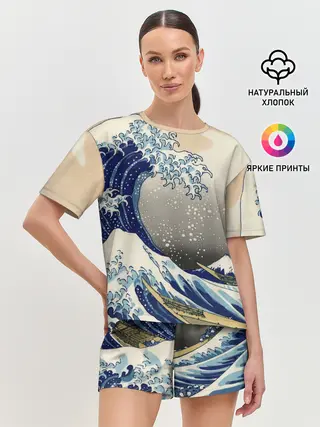 Женская пижама с шортами / ЯПОНСКАЯ КАРТИНА