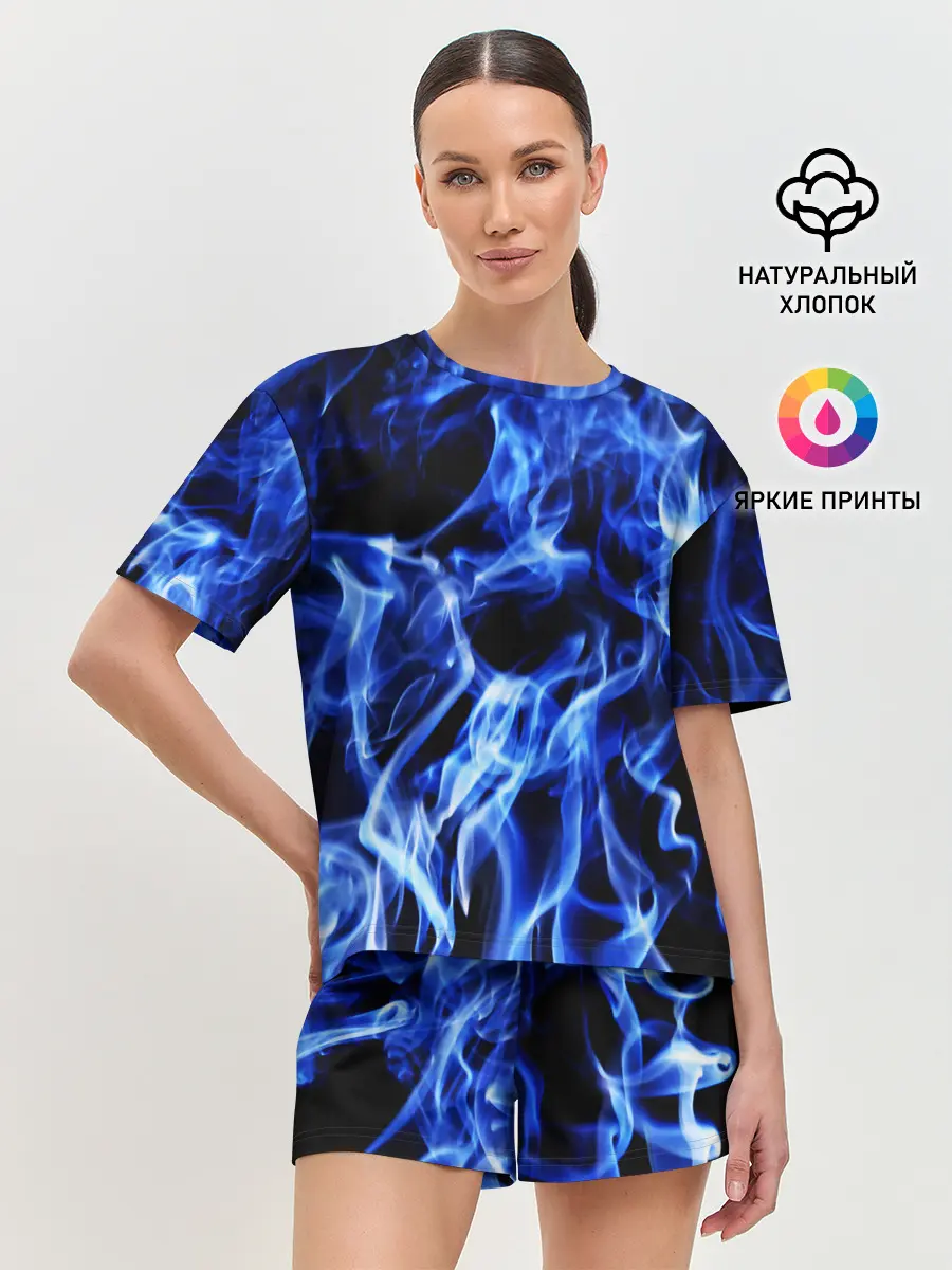 Женская пижама с шортами / ДЫМ