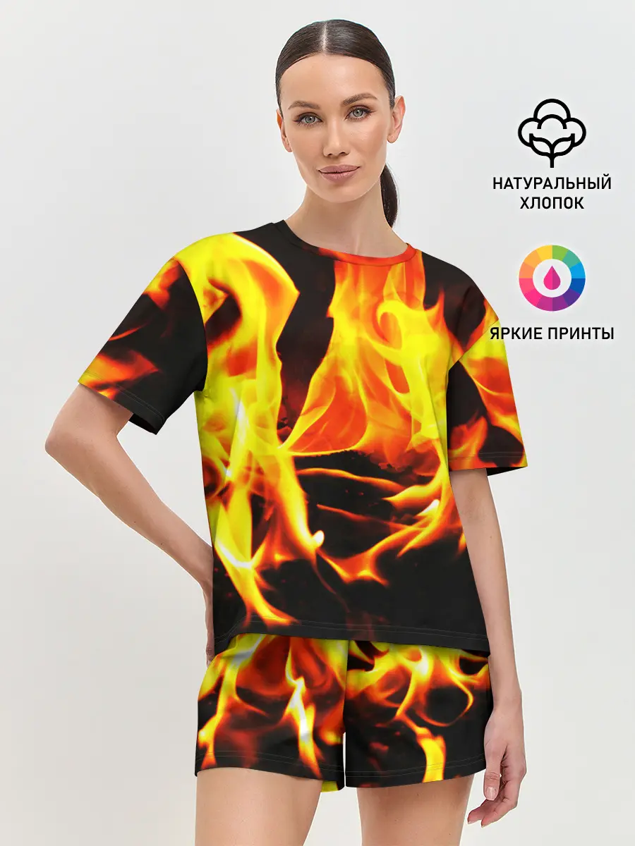 Женская пижама с шортами / В ОГНЕ