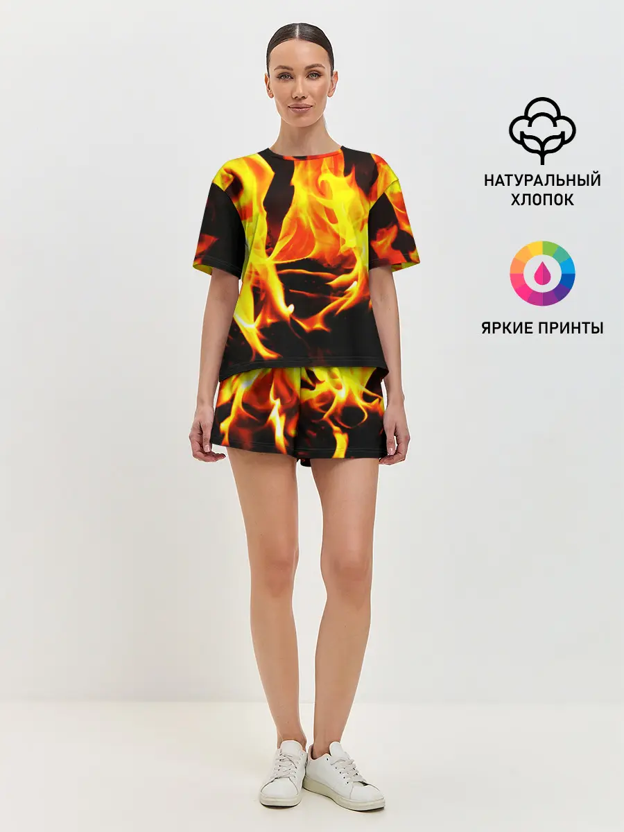 Женская пижама с шортами / В ОГНЕ