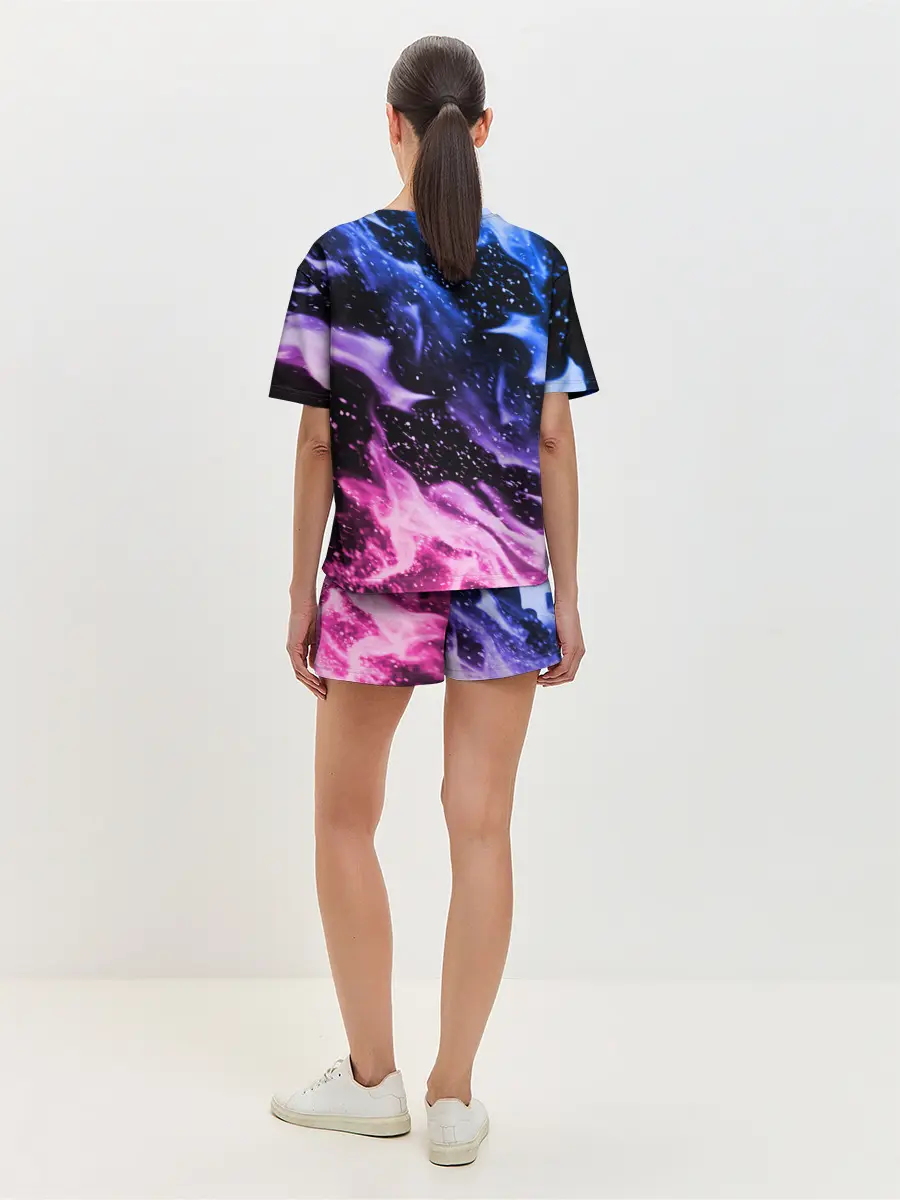 Женская пижама с шортами / НЕОНОВЫЙ ОГОНЬ | NEON FLAME