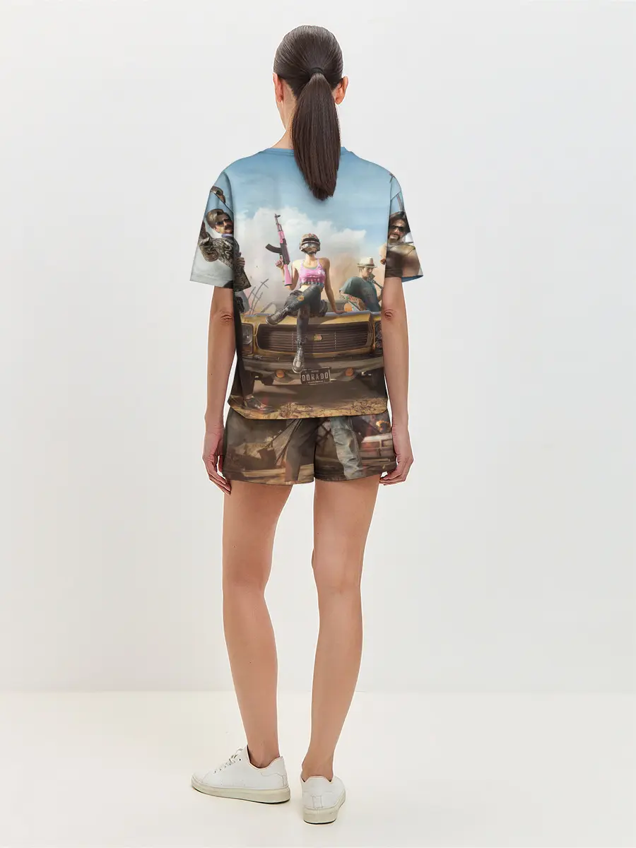 Женская пижама с шортами / PUBG team up