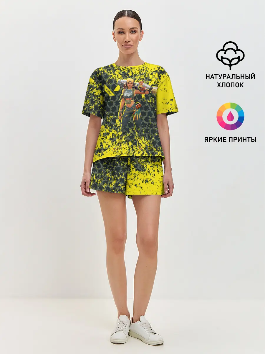 Женская пижама с шортами / Valorant: RAZE