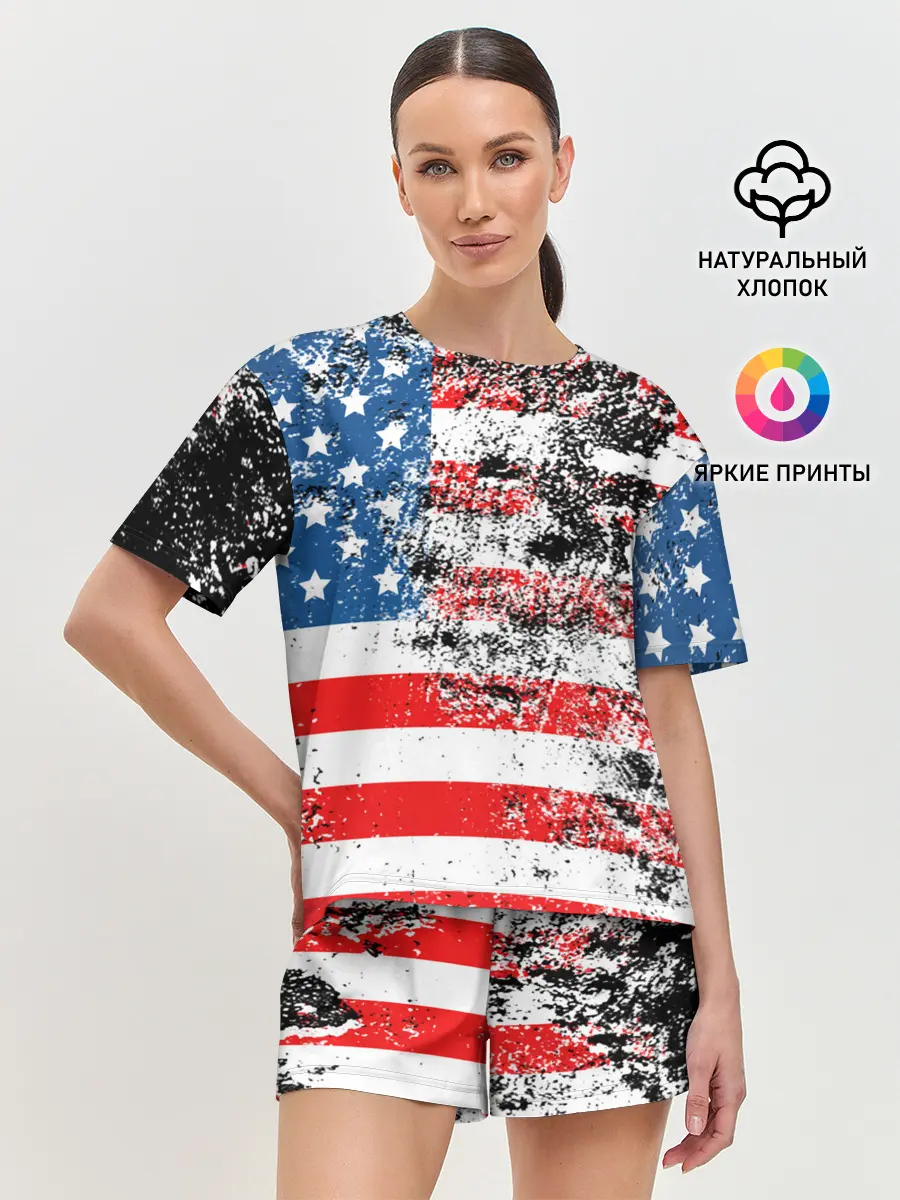 Женская пижама с шортами / США