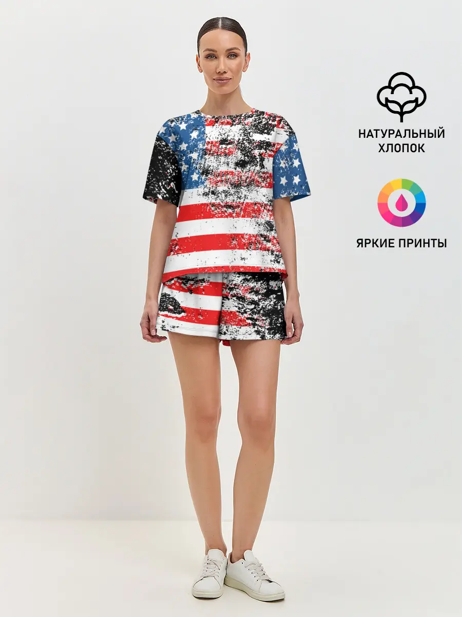 Женская пижама с шортами / США
