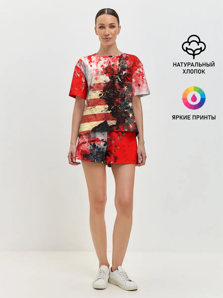 Женская пижама с шортами / США