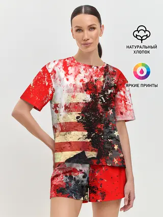 Женская пижама с шортами / США