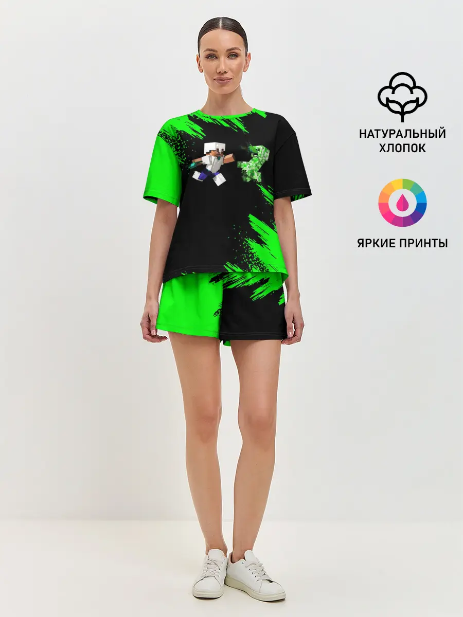 Женская пижама с шортами / MINECRAFT