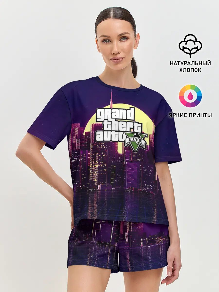 Женская пижама с шортами / GTA