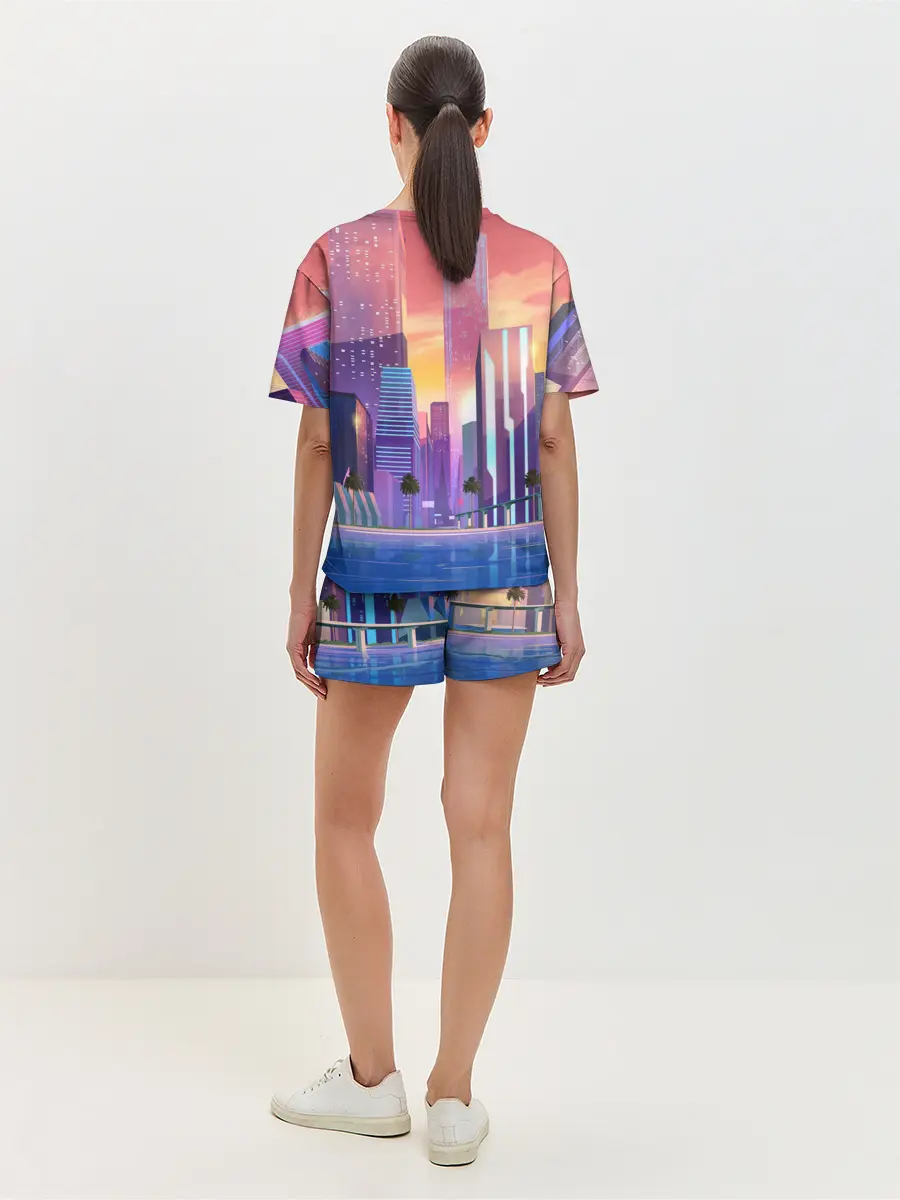 Женская пижама с шортами / Vice city