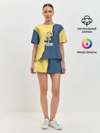 Женская пижама с шортами / Fallout logo boy