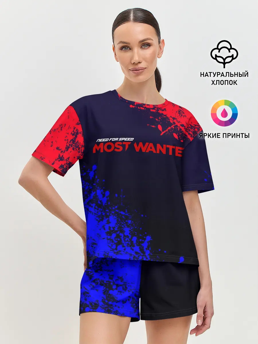 Женская пижама с шортами / NFS Most Wanted