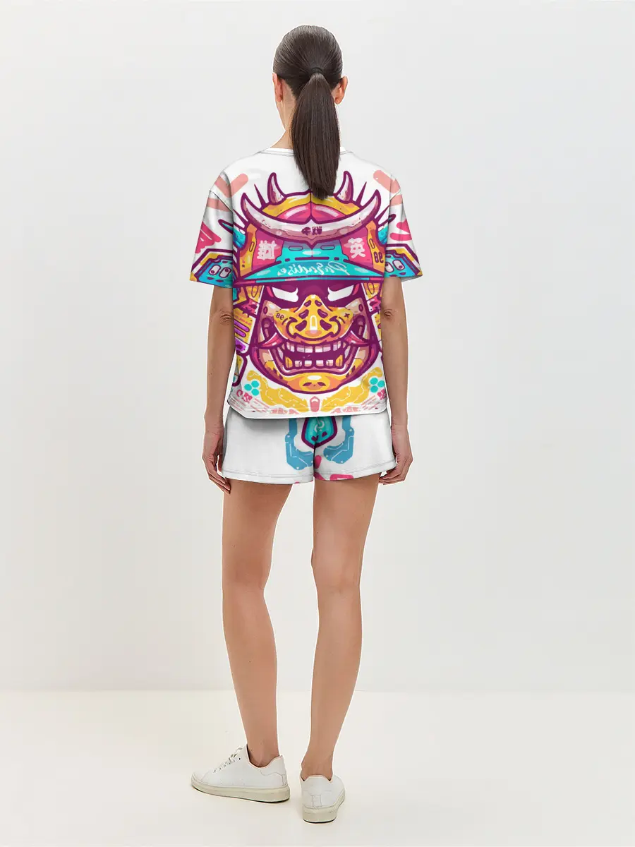 Женская пижама с шортами / Светлый самурай