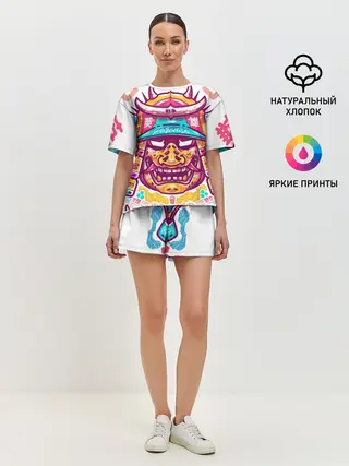 Женская пижама с шортами / Светлый самурай