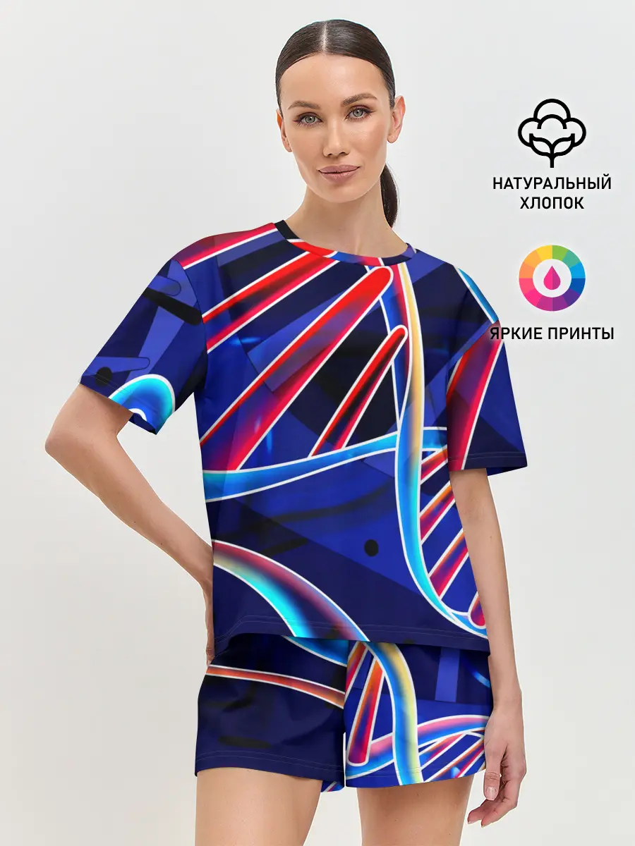 Женская пижама с шортами / ДНК