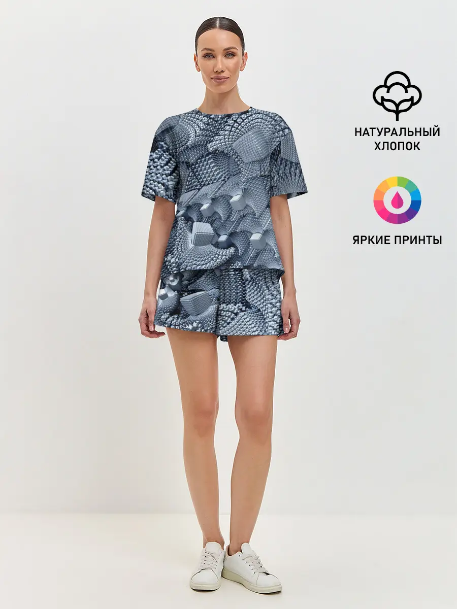 Женская пижама с шортами / GREY