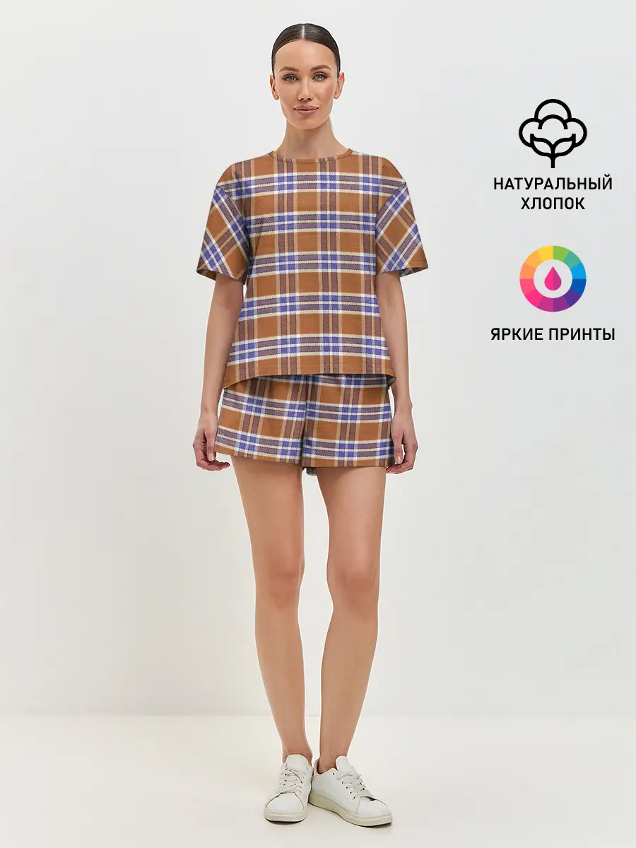 Женская пижама с шортами / Модный Фагот