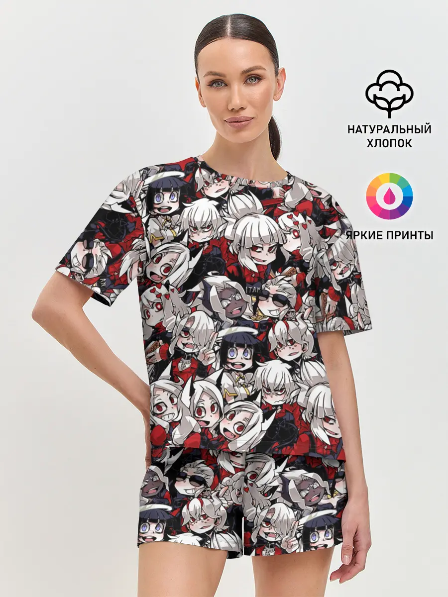 Женская пижама с шортами / Helltaker